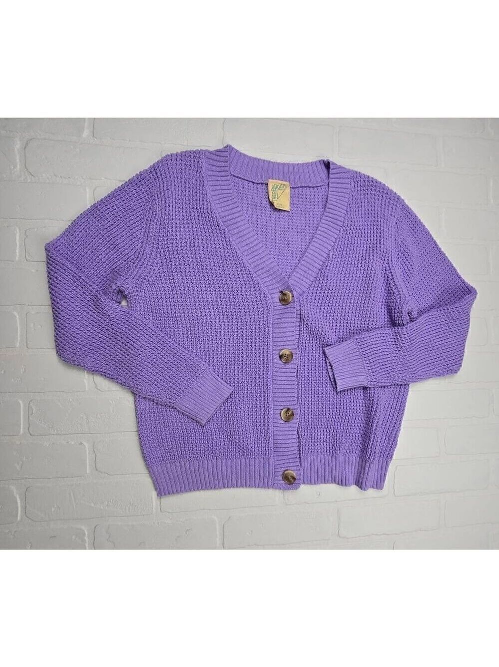 There Abouts Lilac V Neck Button Cardigan XL Juniors